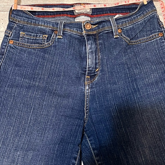 Levis Perfectly Slimming 512 Capri Blue Jean Denim Women Size 8 - Picture 3 of 11